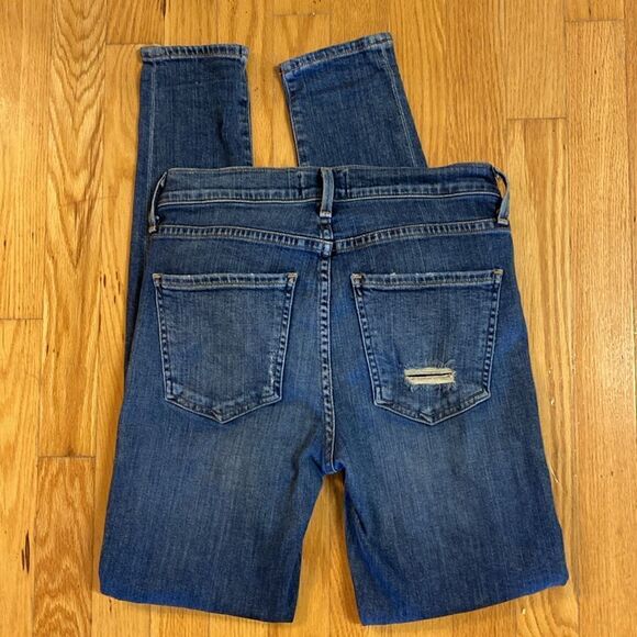 Agolde Sophie High Rise Skinny Distressed Jeans Size 25 - Picture 2 of 9